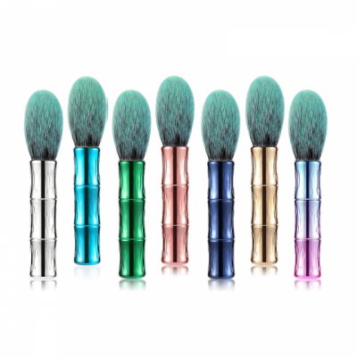 7-color Flame Type Bamboo Joint Beauty Tools Single Loose Powder Makeup Brushes Blush Foundation Brush